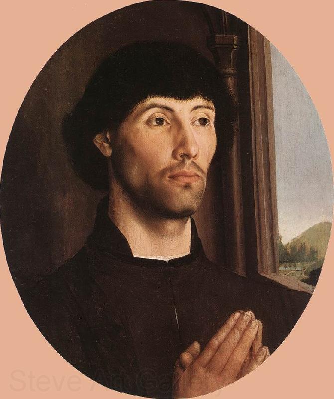 GOES, Hugo van der Portrait of a Man sd Spain oil painting art